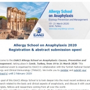 EAACI Allergy School on Anaphylaxis
