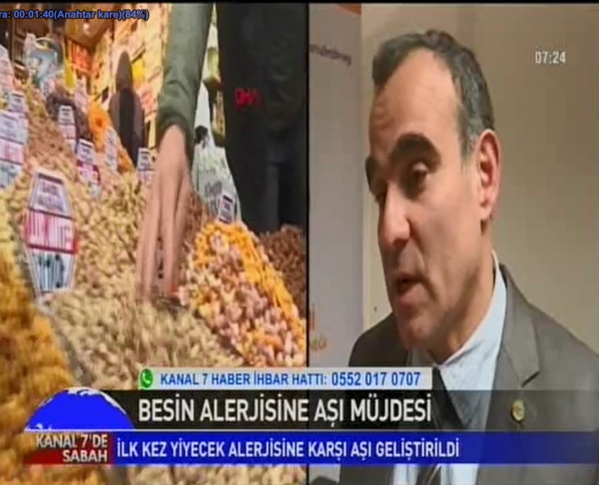 Besin Alerjisine Aşı Müjdesi - Kanal 7 Haber